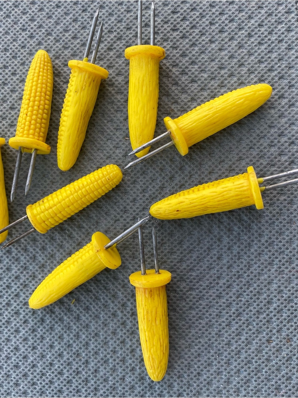 Vintage Yellow Corn-Shaped Appetizer Picks for Parties